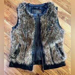 Faux fur vest